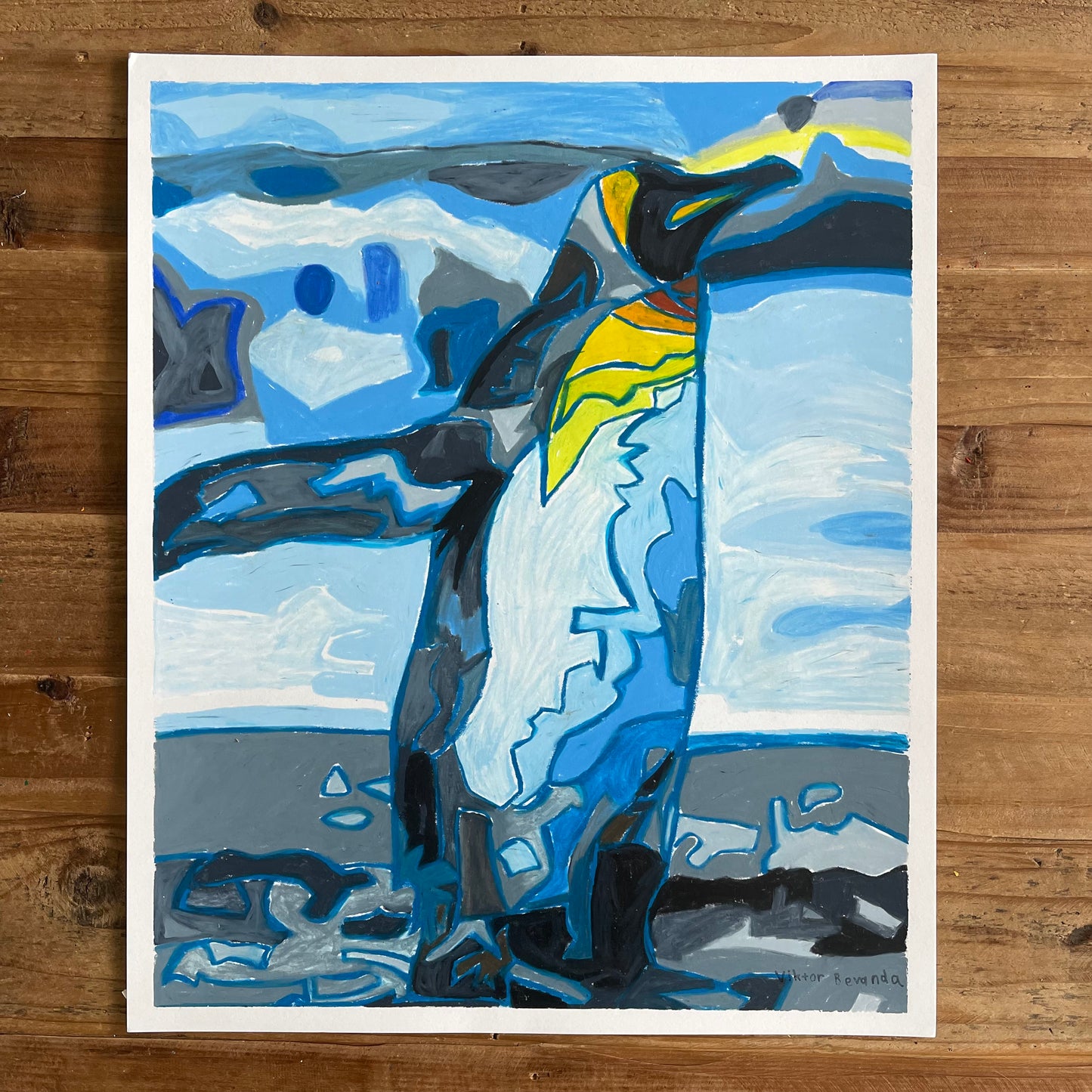 Penguin  - ORIGINAL 14x17""