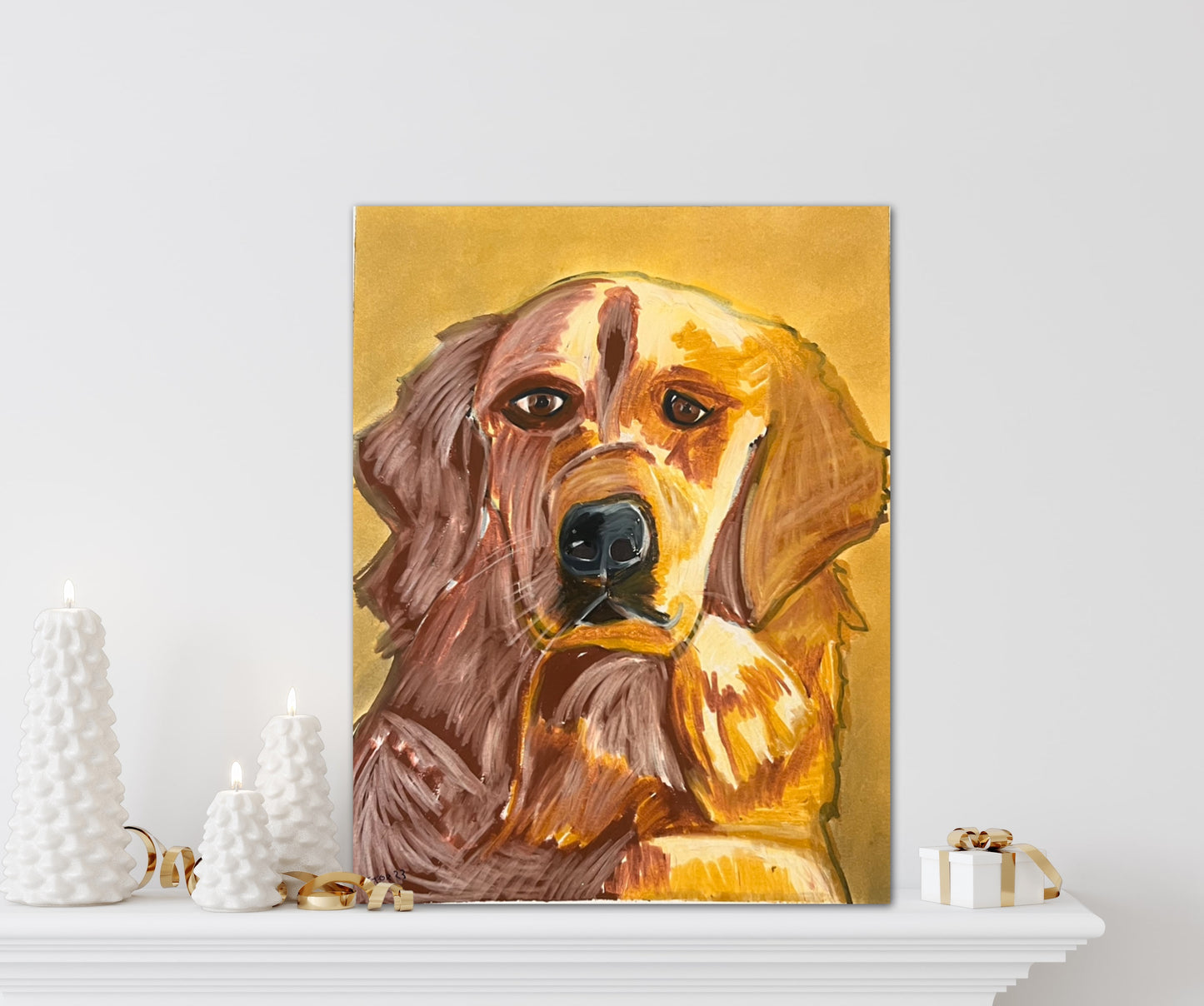 Golden Retriever - Stretched Canvas Print in more sizes