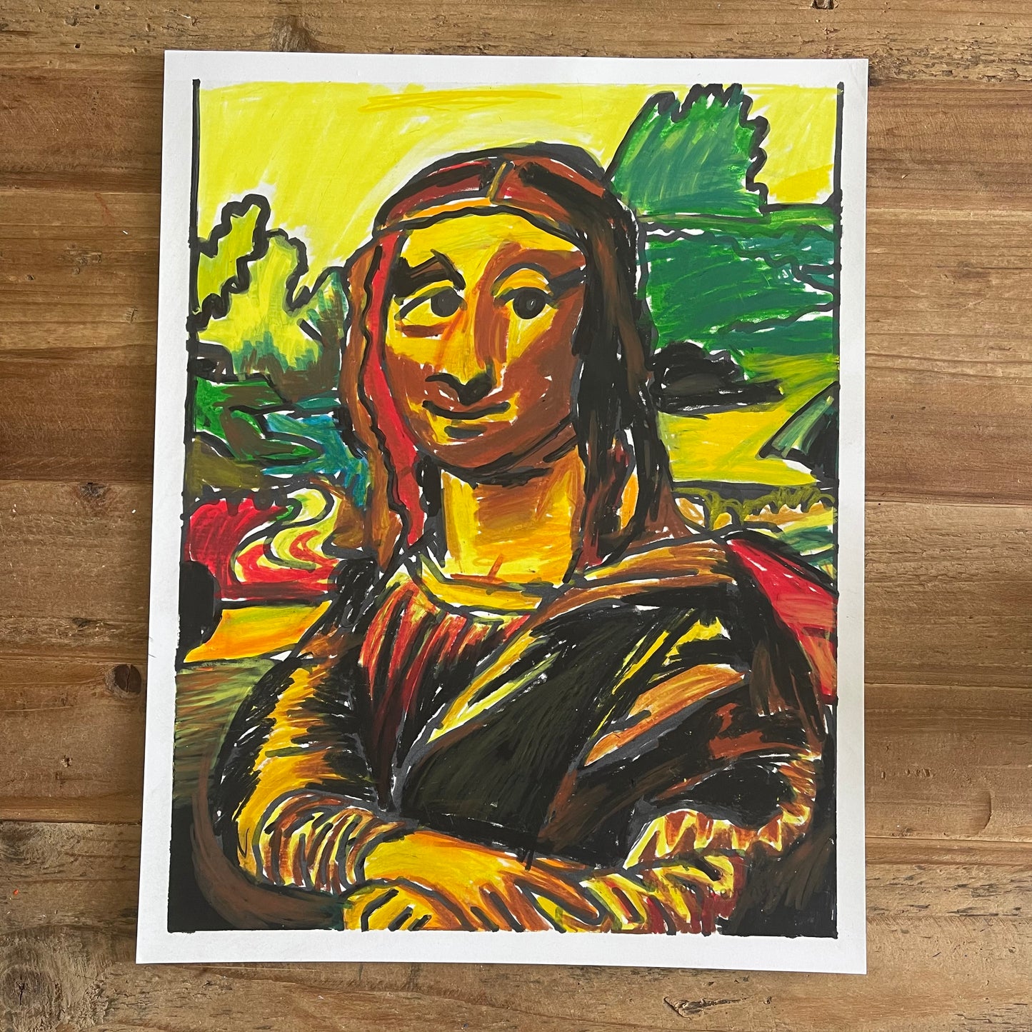 Mona Lisa in Viktor’s style  - ORIGINAL 11x14"
