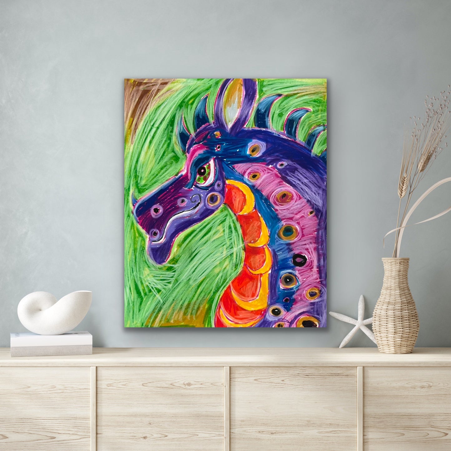 Dragon - Stretched Canvas Print in more sizes