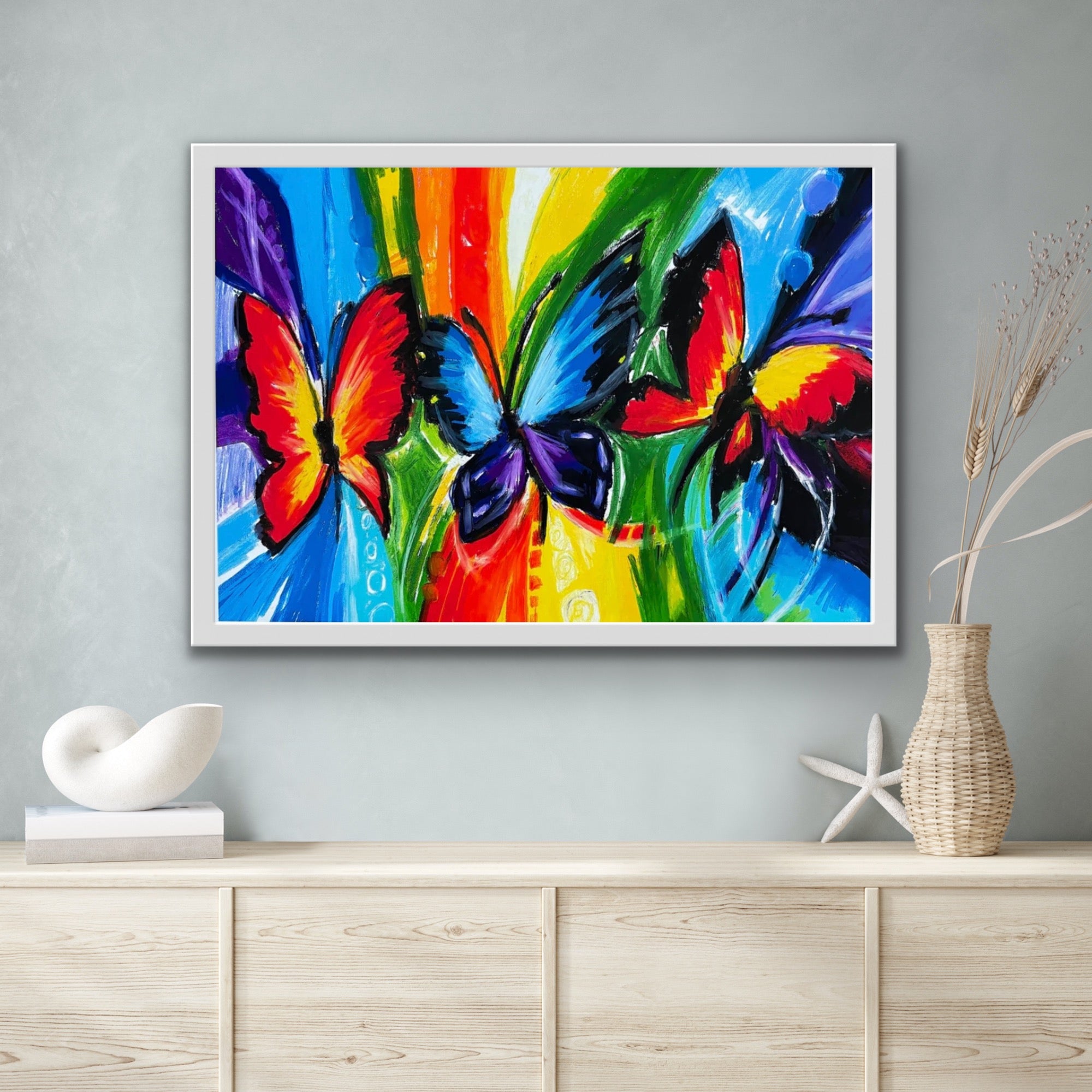 Colorful Butterflies  - fine prints and canvas prints in more size - Vichy's Art