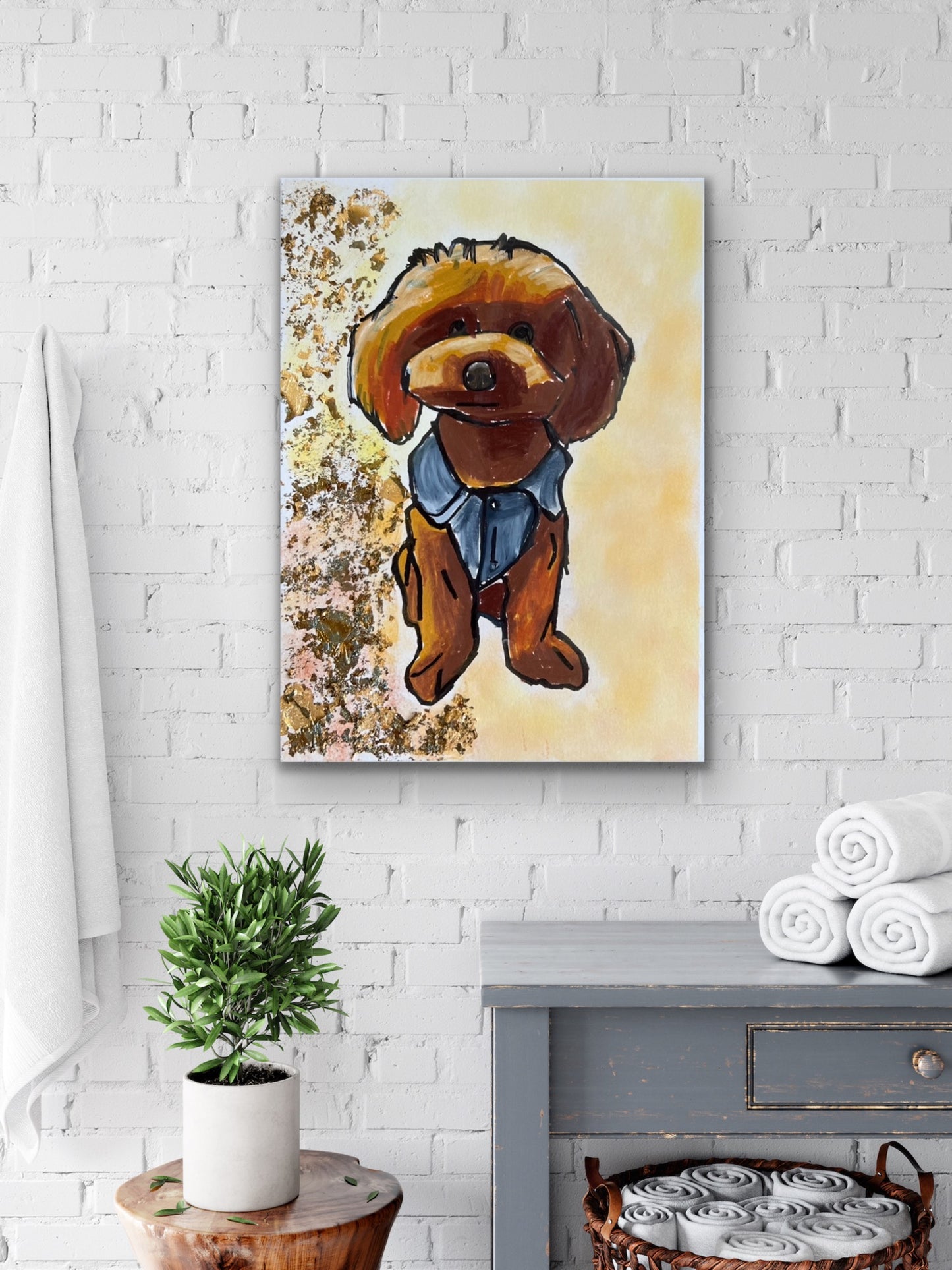 Toy Poodle - Stretched Canvas Print in more sizes