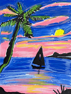 Purple Sunset - ORIGINAL  11x14”
