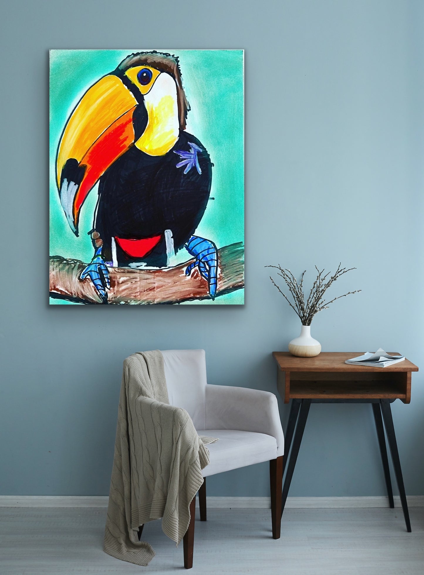Tucan - Stretched Canvas Print in more sizes