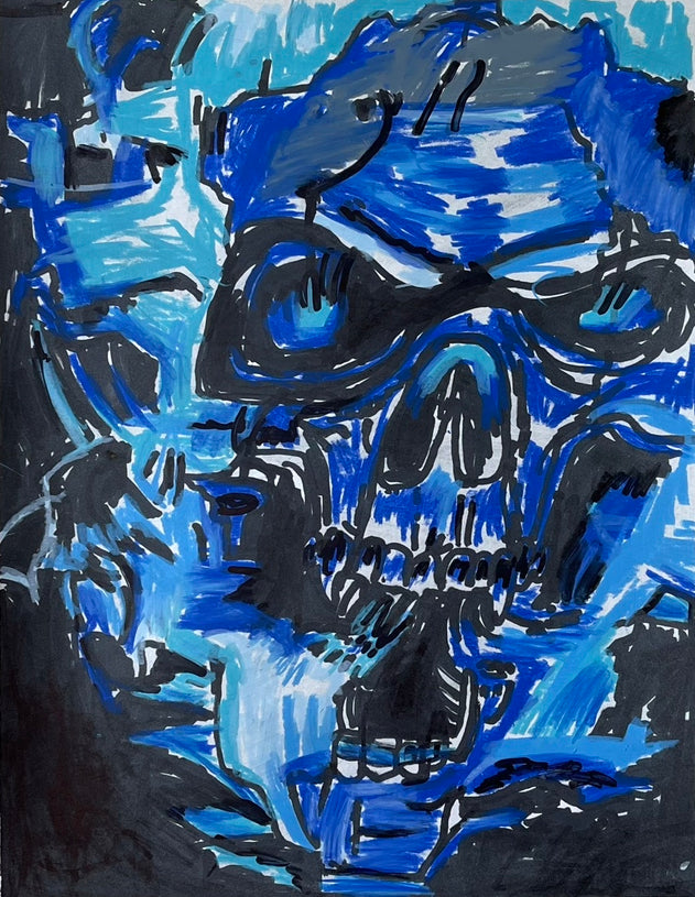 Skull - ORIGINAL 11x14"