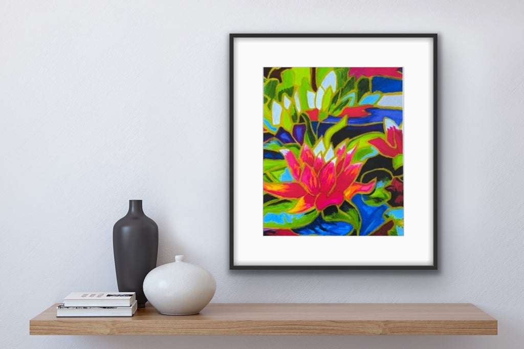 Sacred Lotus  - fine prints of original artwork - Vichy's Art