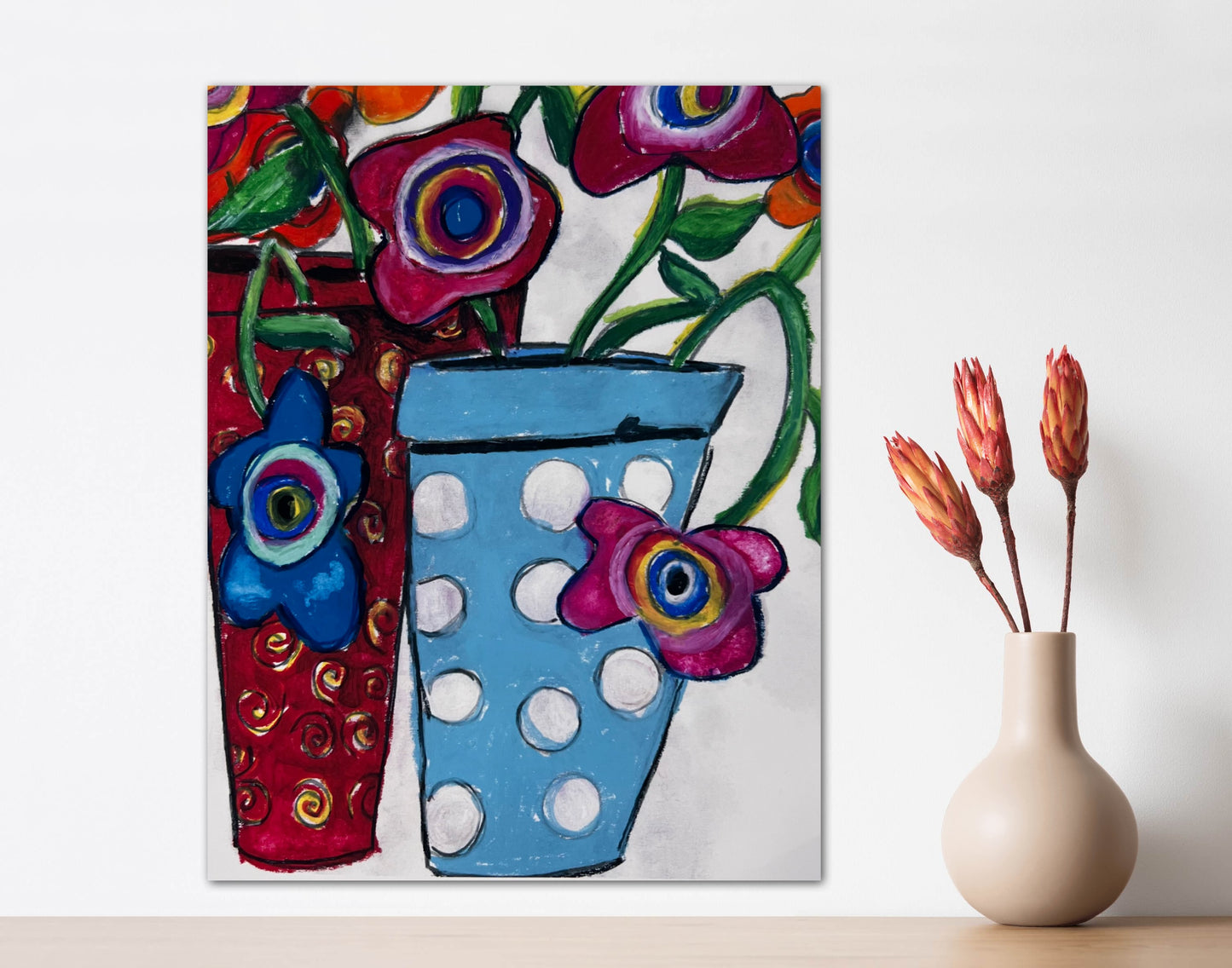 Abstract Flowers - Greeting cards set of 5