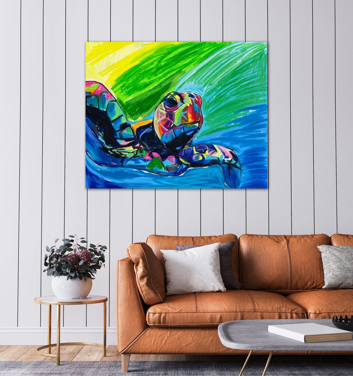 Colorful Turtle - Canvas Print