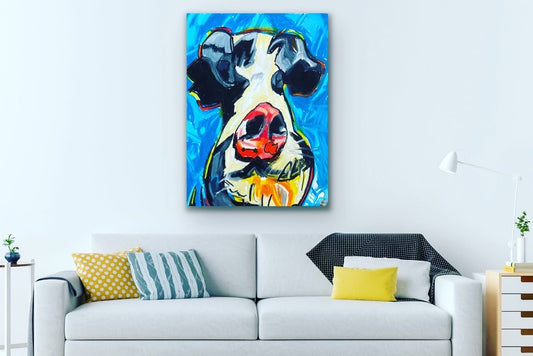 Pig - Stretched Canvas Print in more sizes
