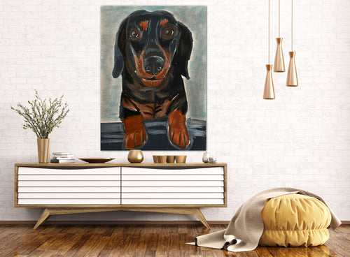 Black Dachshund - Art Prints - Vichy's Art