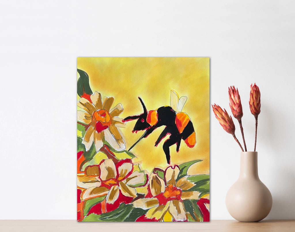 Sunflowers and the Bee - Art Prints
