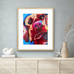 Orange Lab  - fine prints of original artwork - Vichy's Art