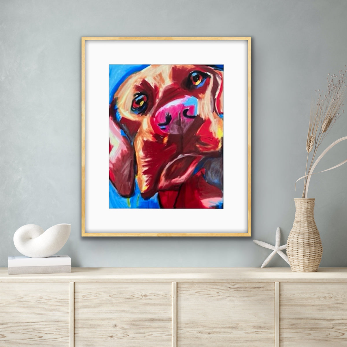 Orange Lab  - fine prints of original artwork - Vichy's Art