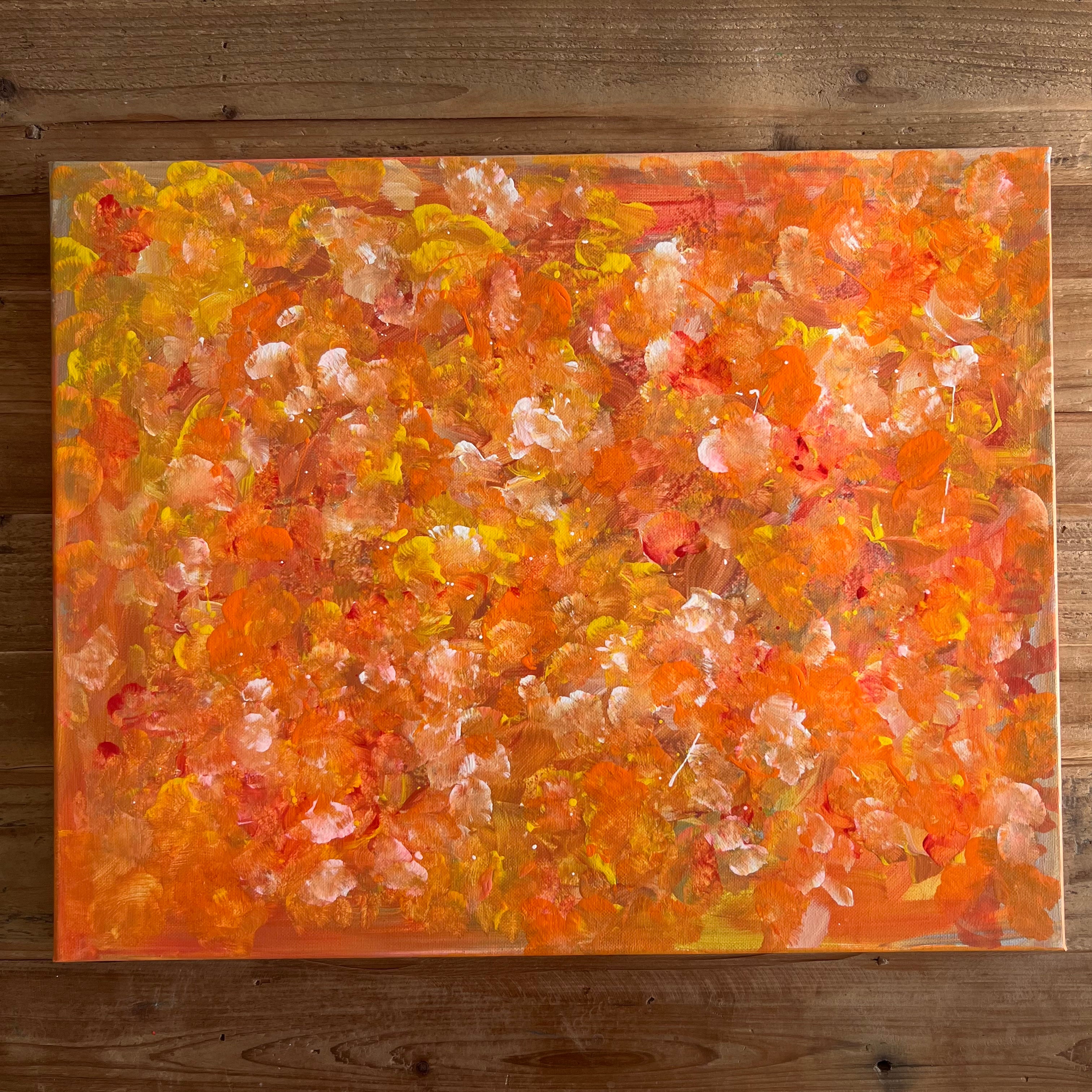 Spring mix - Set of two - ORIGINAL acrylic on canvas 16x20" (x2)