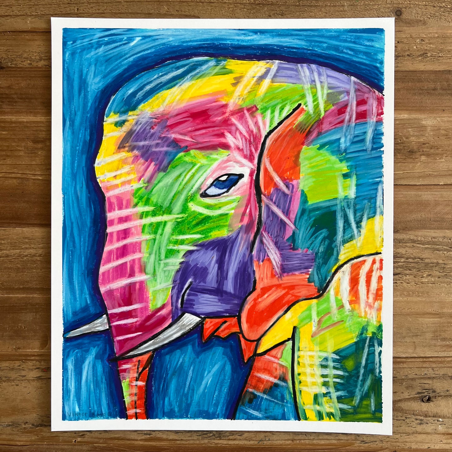 Elephant  - ORIGINAL 14x17”