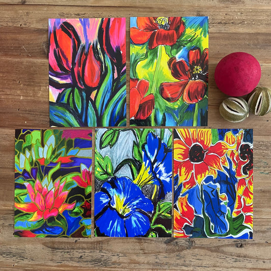 Flowers - Set of 5 prints 5x7" for $25