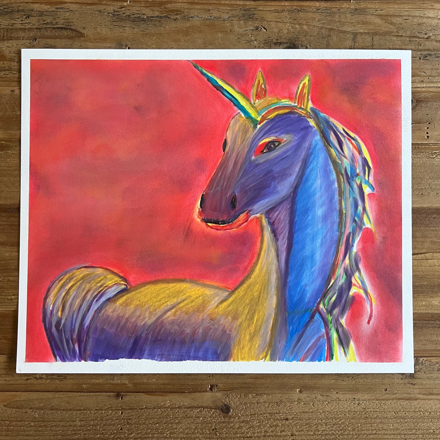 Unicorn - ORIGINAL 14x17” Framed