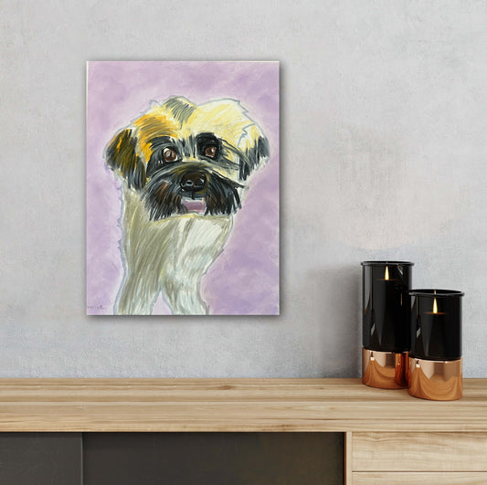 Dog portrait - ORIGINAL 11x14"