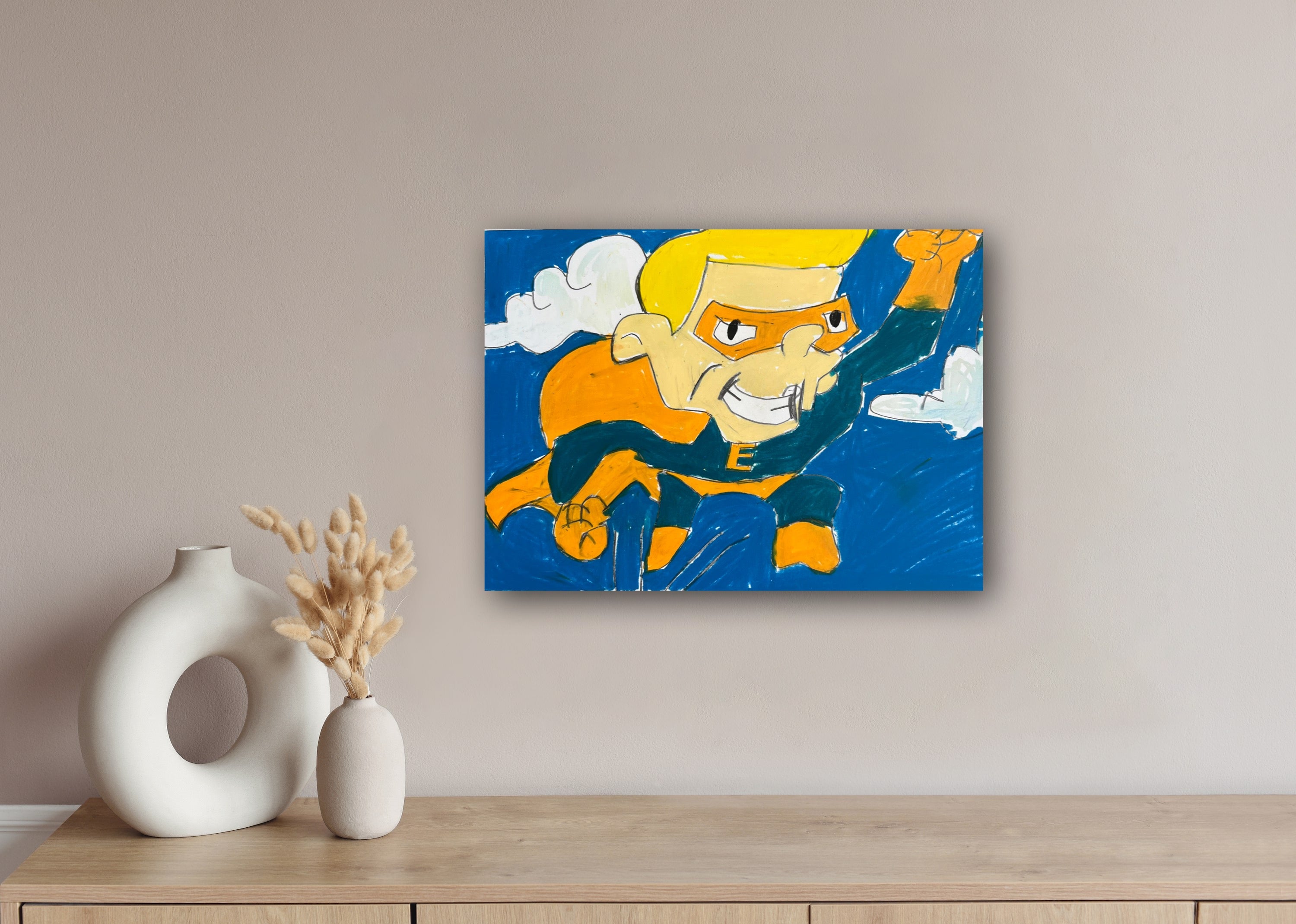 Superhero - ORIGINAL 9x12”