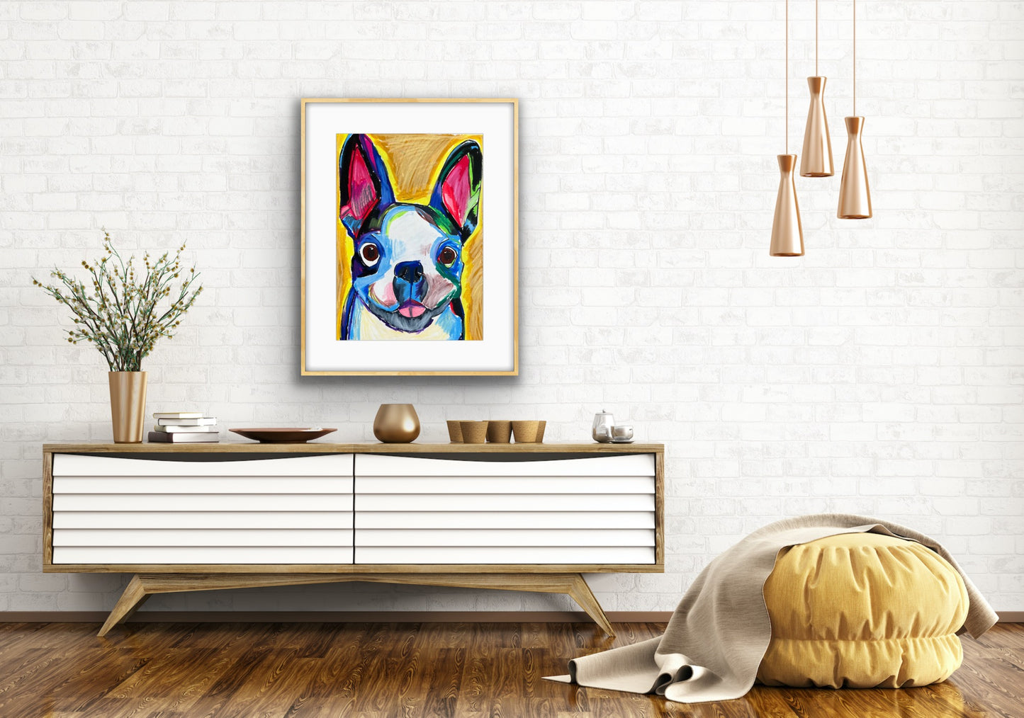 Boston Terrier - Print, Poster or Stretched Canvas Print in more sizes
