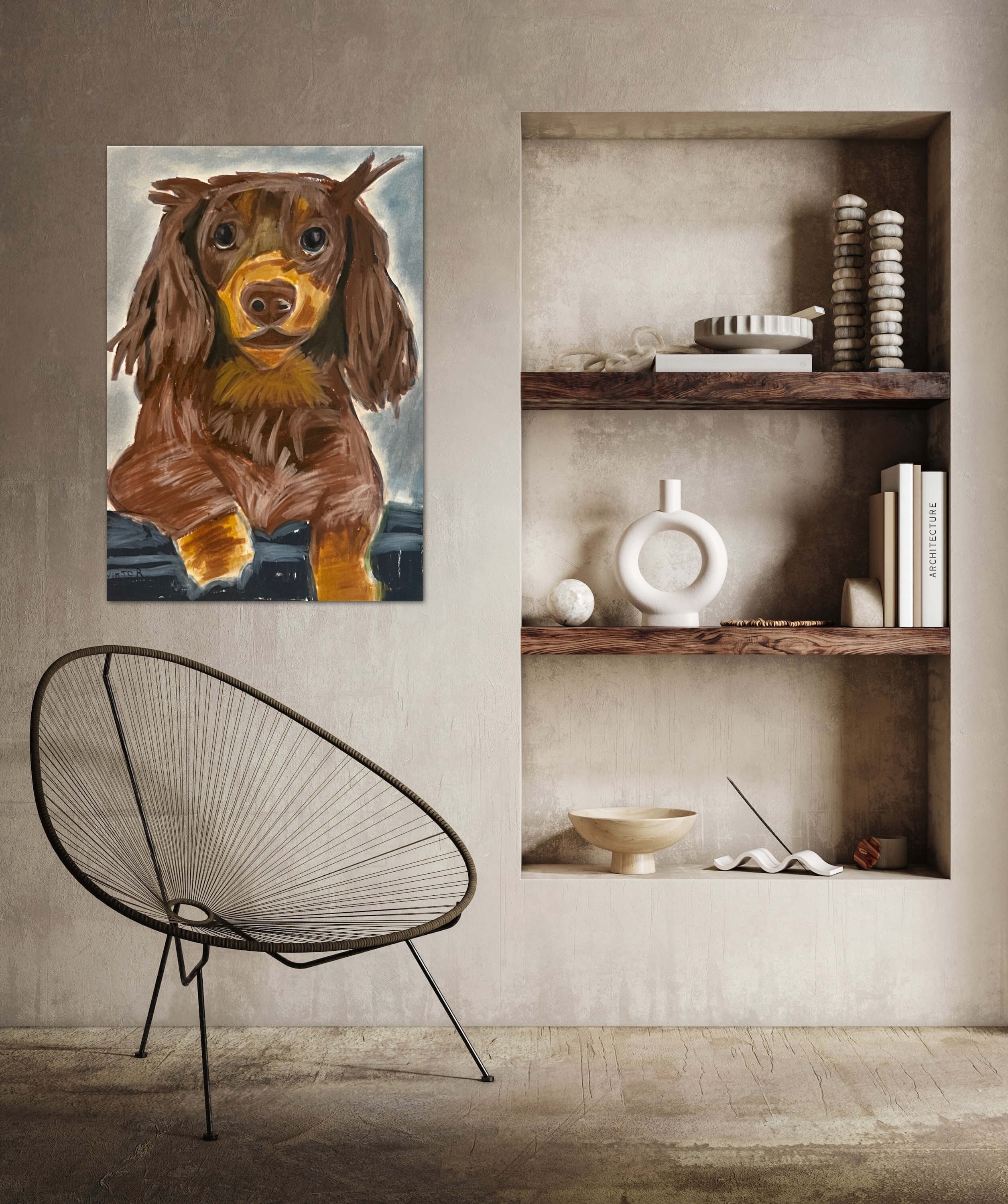 Chocolate Dachshund - Art Prints