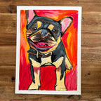 French Bulldog - ORIGINAL 9x12"