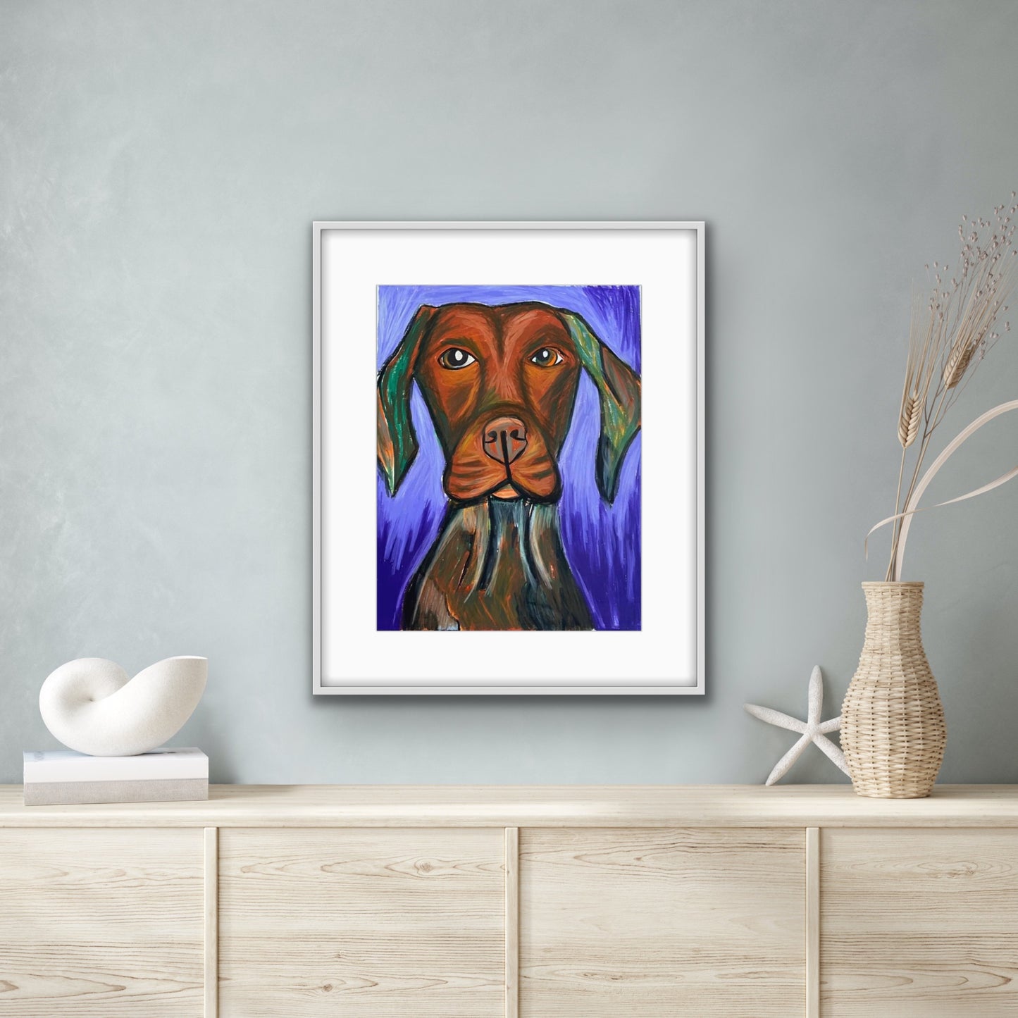 Vizsla - Stretched Canvas Print in more sizes