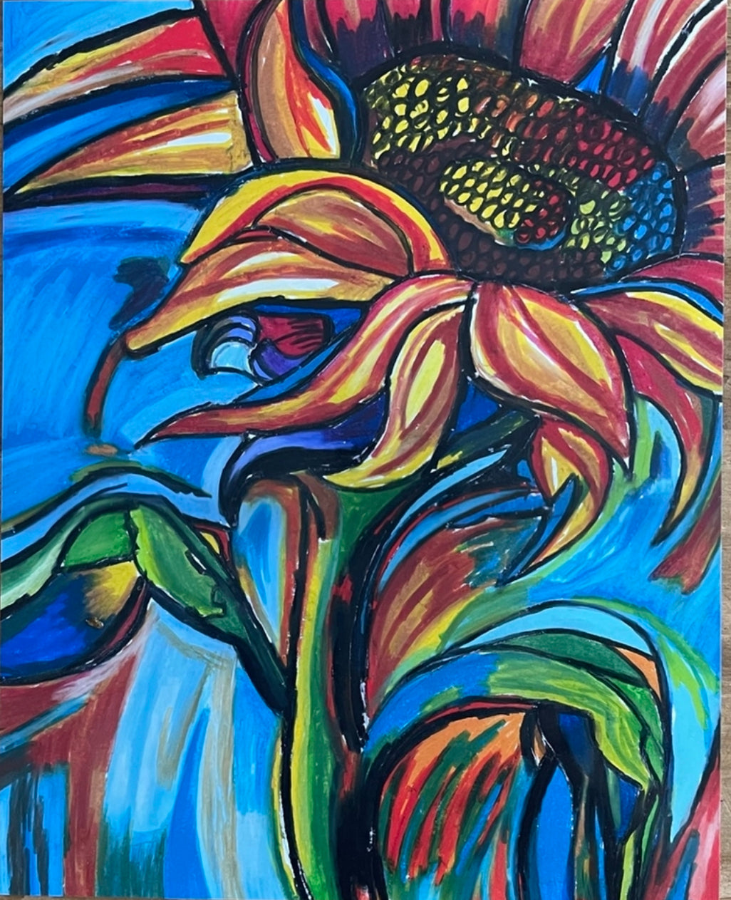 Ring of fire - Sunflower - Art Prints - Vichy's Art