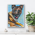 German Dog - ORIGINAL 9x12"
