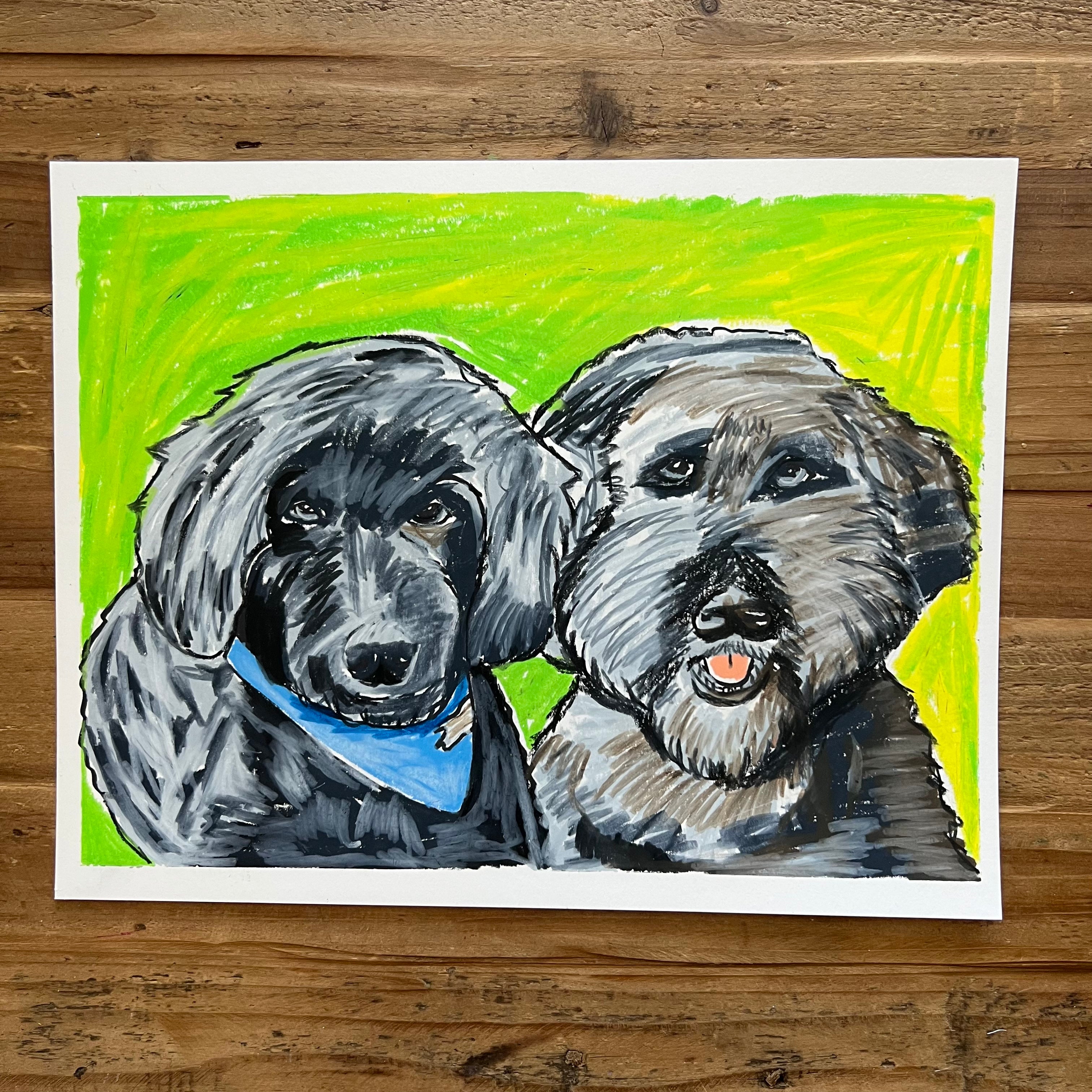 Two Amigos - ORIGINAL 11x14"