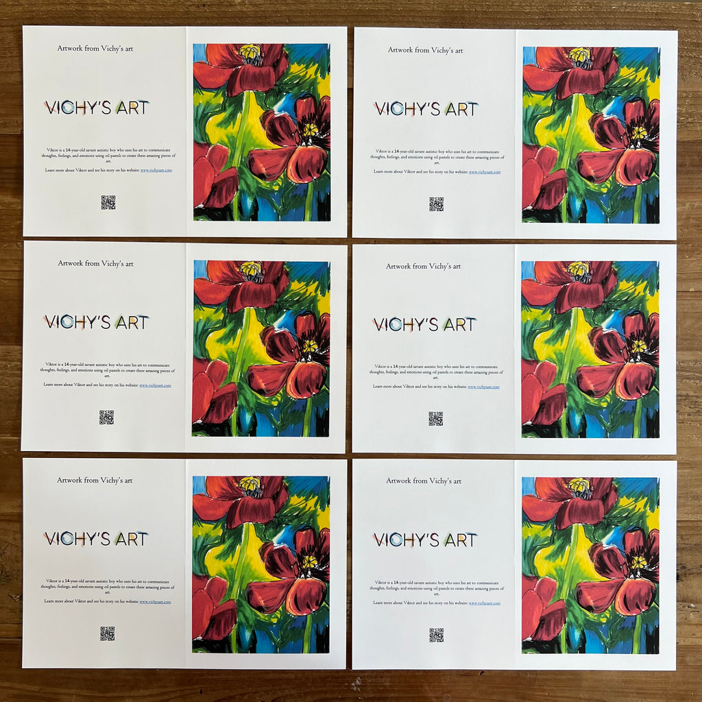 Poppies - Greeting cards in size 6.5x10” with mat finish