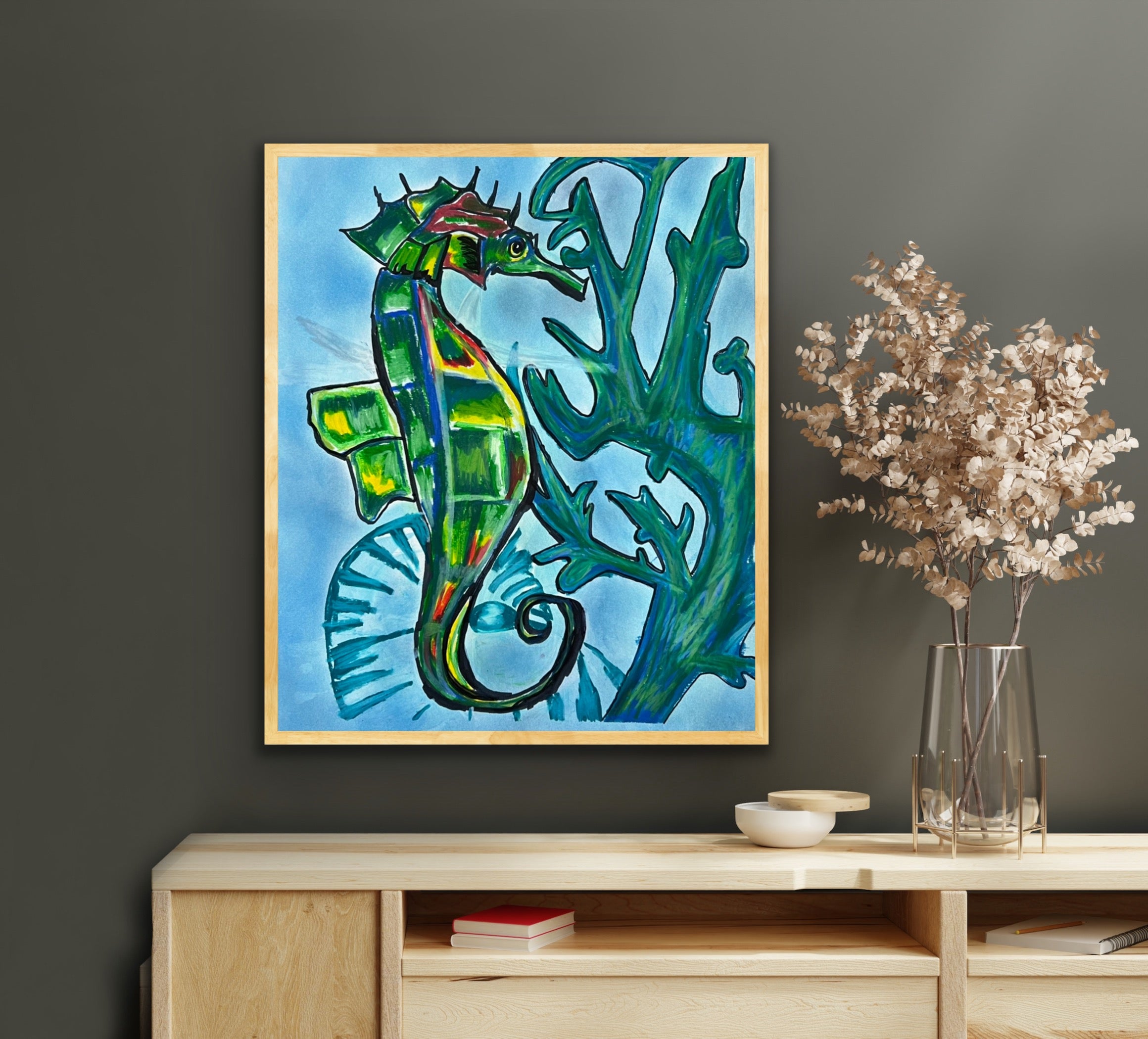 The Seahorse - ORIGINAL 14x17”