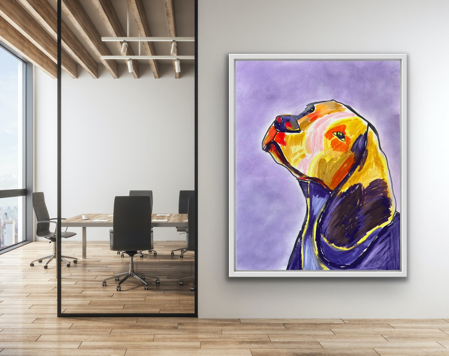 Purple Beagle  - Art Prints