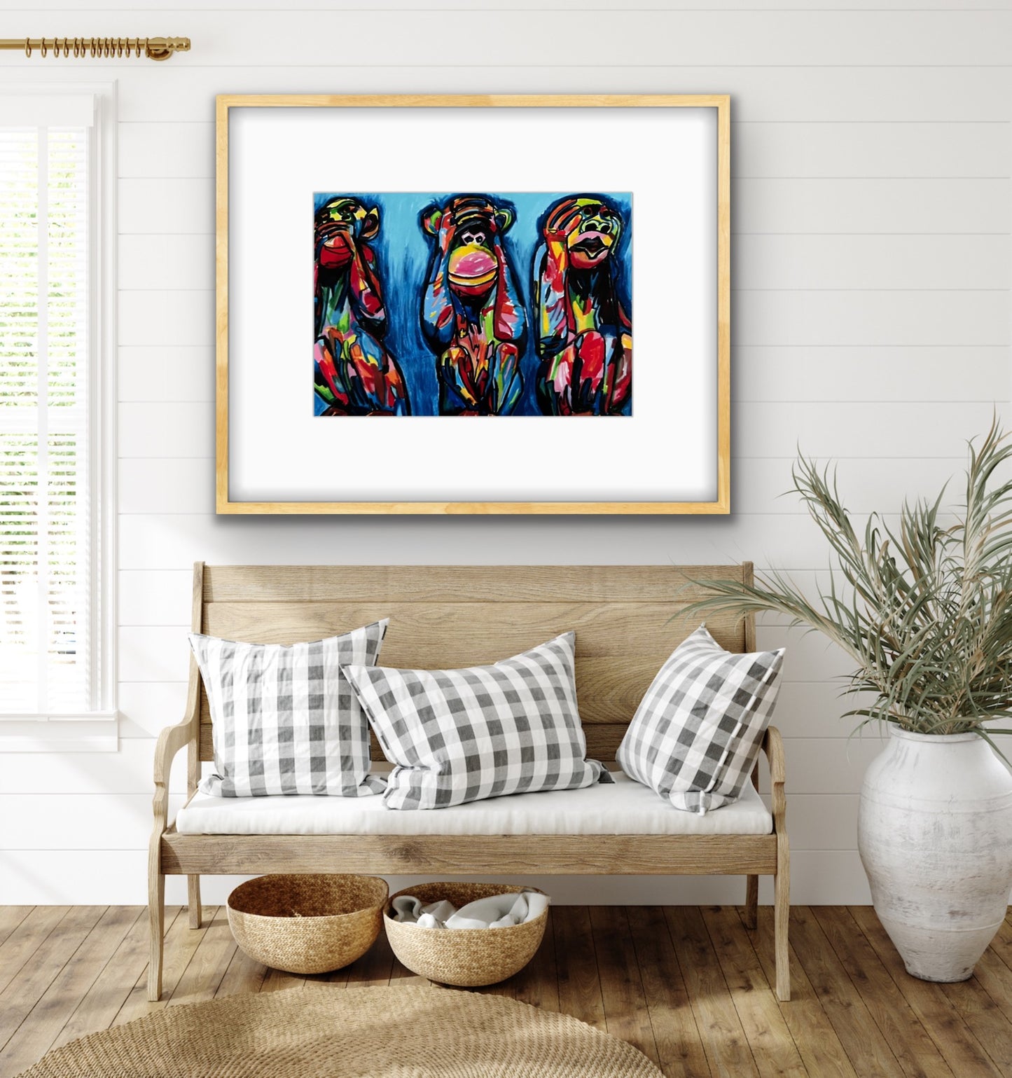 Wise Monkeys - fine prints and canvas prints in more size