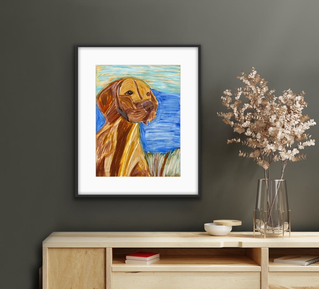 Lovely Vizsla - ORIGINAL 11x14”