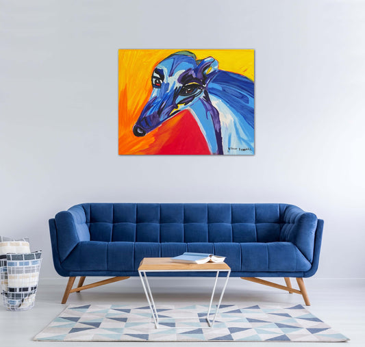 Greyhound Dog - Print, Poster or Stretched Canvas Print in more sizes