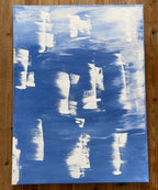 Sailing - ORIGINAL  acryl on canvas 18x24” - Vichy's Art