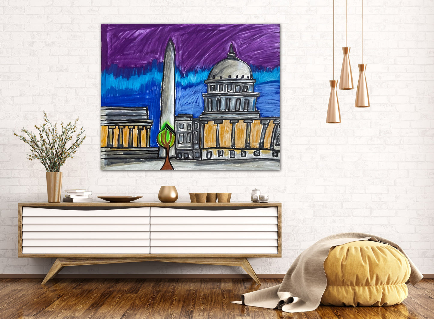 Washington DC - Print, Poster or Stretched Canvas Print in more sizes