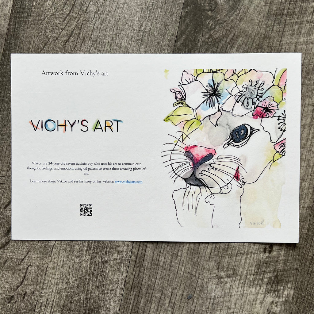 Bunny with Flowers - Greeting cards