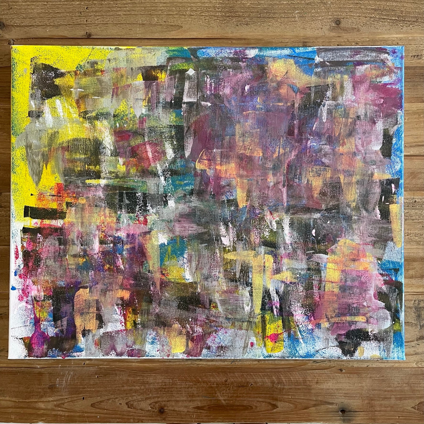 Vichy's Abstract No 2 - ORIGINAL acrylic on canvas 16x20"