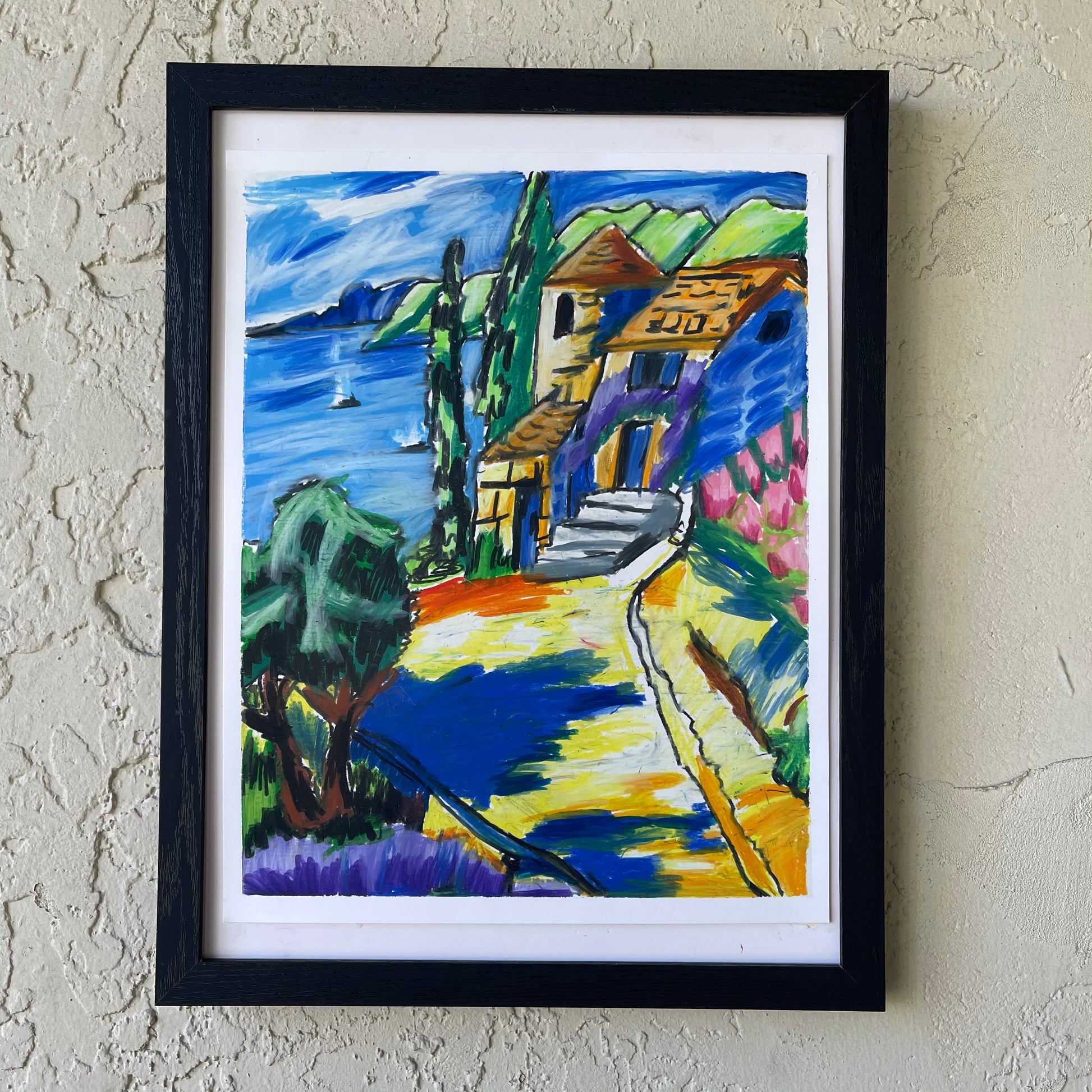 Mediterranean Village  - ORIGINAL - Vichy's Art