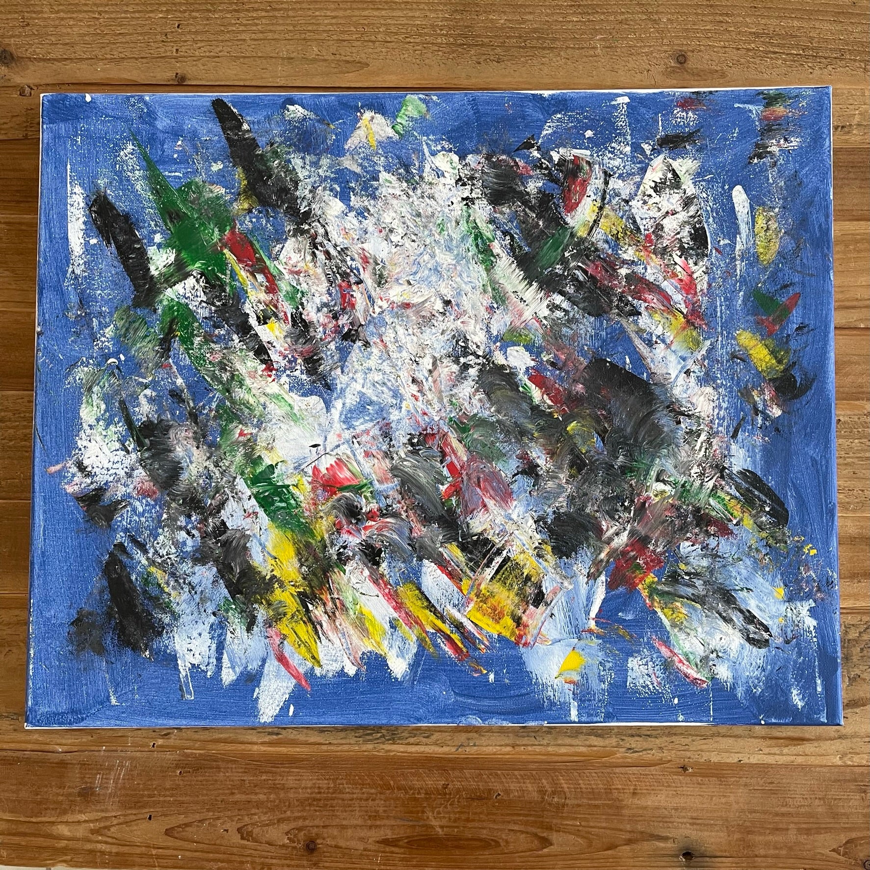 Vichy's Abstract No 3 - ORIGINAL acrylic on canvas 16x20"