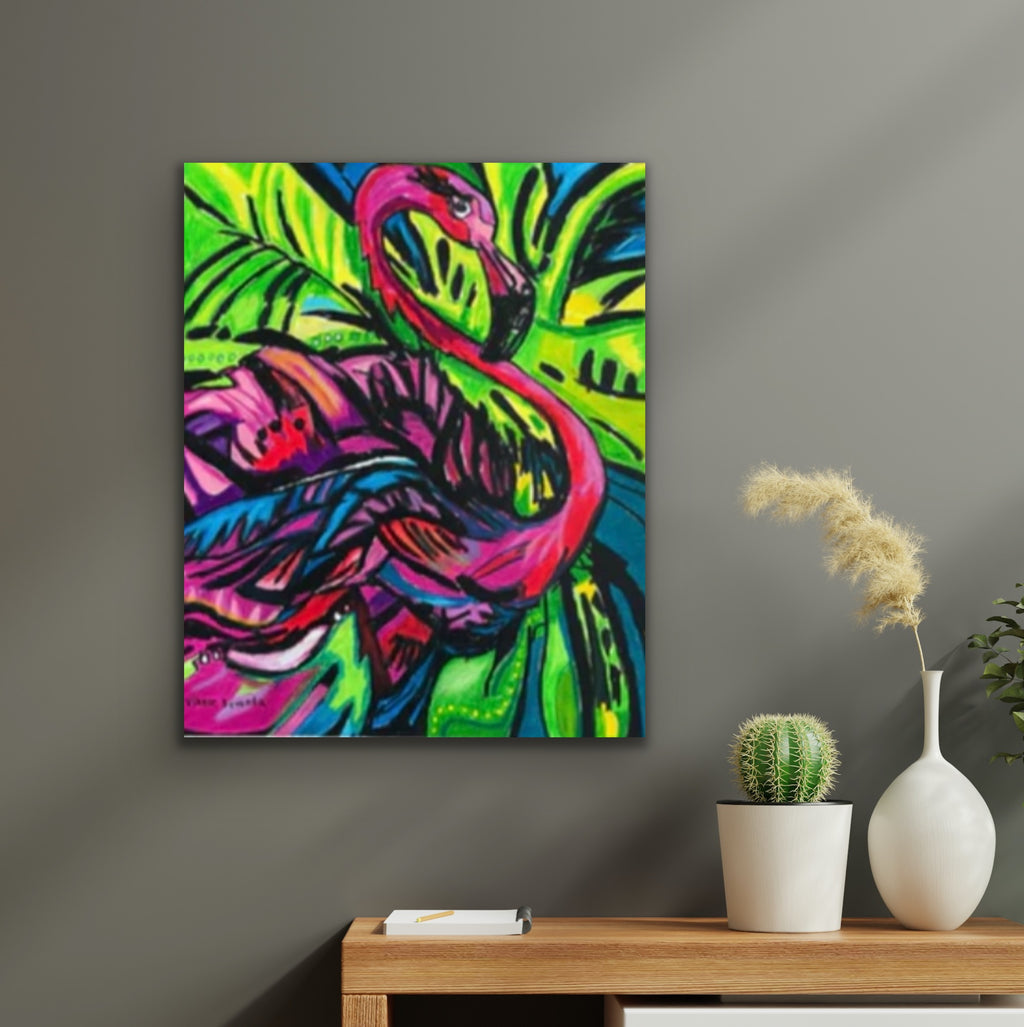 The Flamingo, Downloadable File, Printable Painting, Digital Download