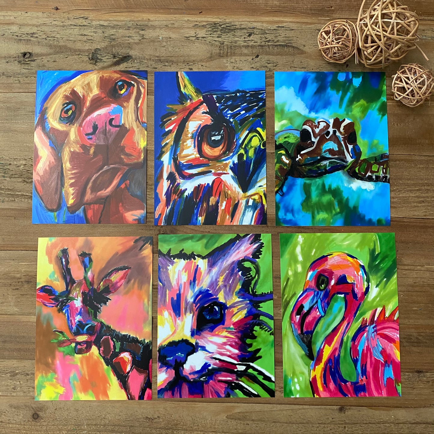 Animals - Set of 6 prints/canvas prints