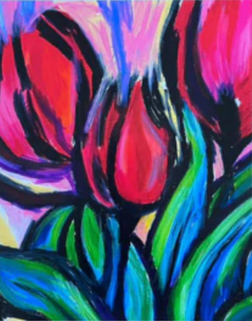 Gorgeous Tulips  - fine prints and canvas prints in more sizes - Vichy's Art