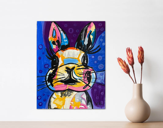 Magical Rabbit - Stretched Canvas Print in more sizes