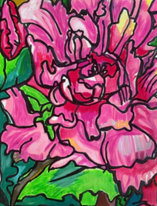 Mountain Blossom Flower  - ORIGINAL 11x14”