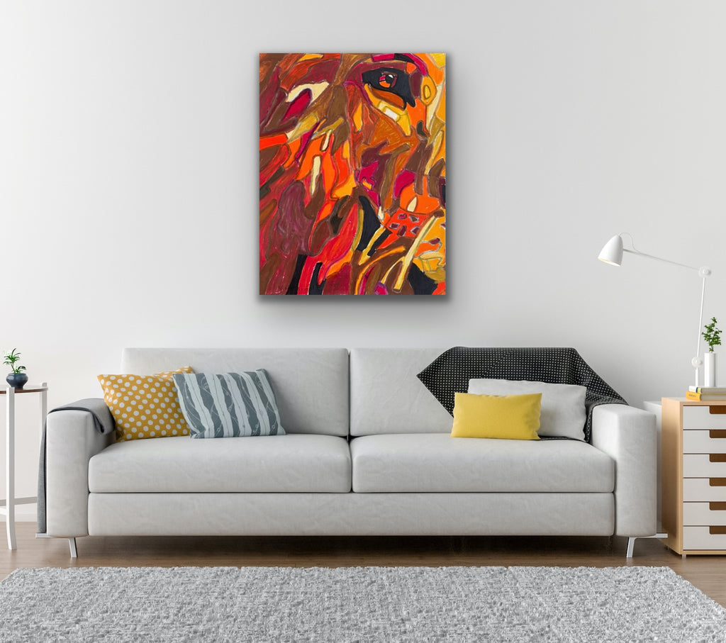 Lion - Printable Painting, Digital Download