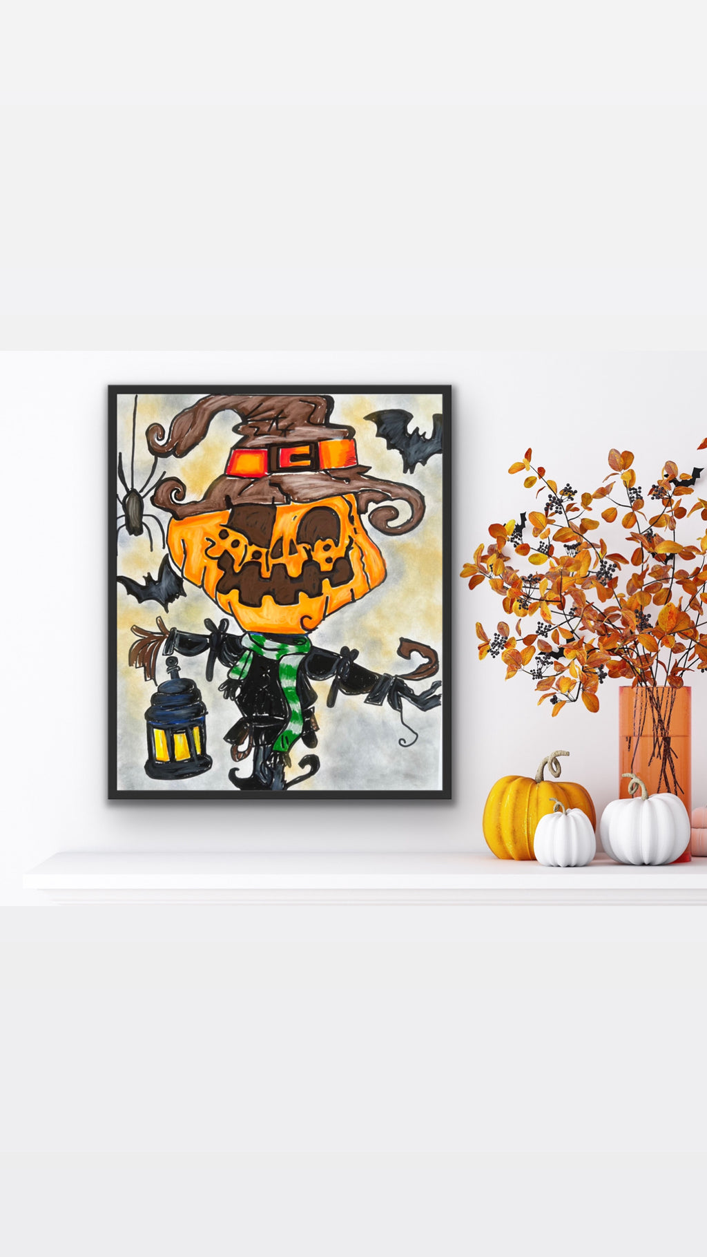 Jack-O-Lantern - Original 14x17"
