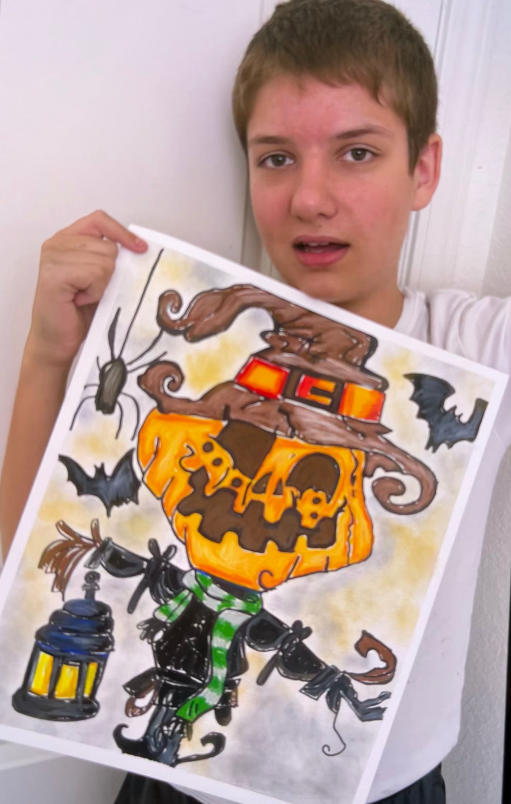 Jack-O-Lantern - Original 14x17"